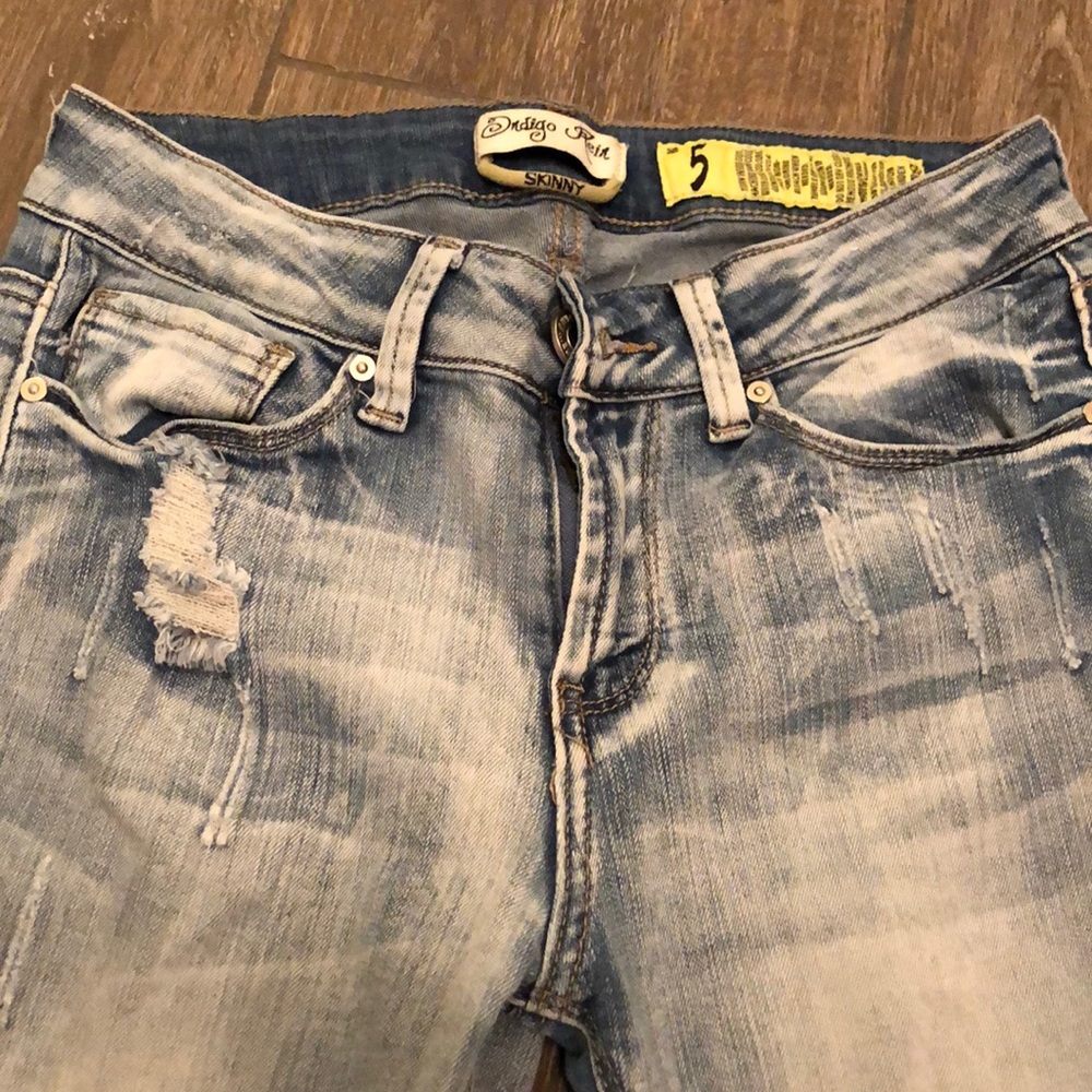 distressed jeans